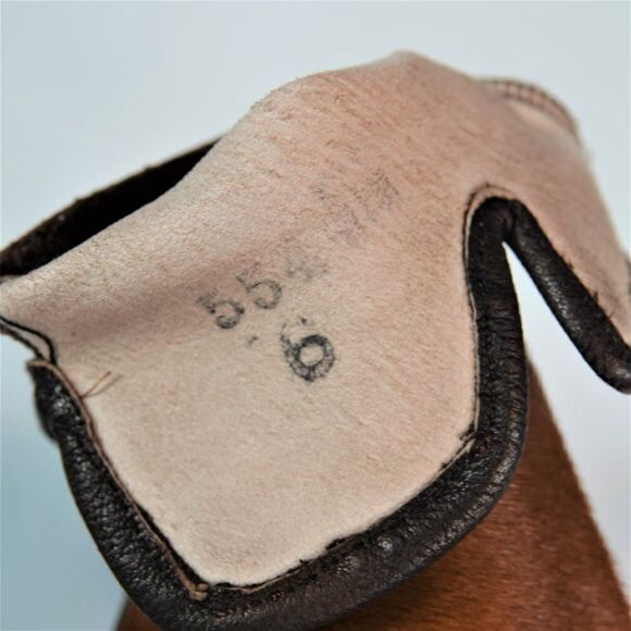 Vintage Fashion Gloves Hair On Hide Leather - Picture 10 of 10